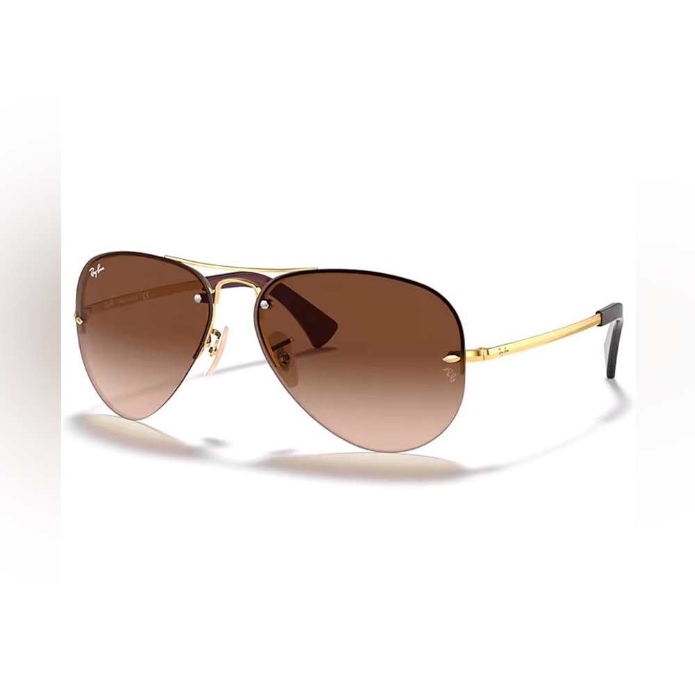 Ray-Ban Gold Frame Brown Lens Sunglasses